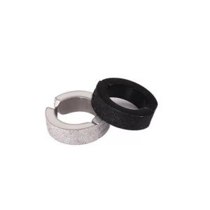 🇲🇾2pcs fake earring ear clip Titanium steel non-piercing earring 爆款无耳洞钛钢韩版磨砂耳夹耳钉个性时尚耳环不退色