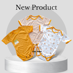 Jumper Bayi Baru Lahir 3 pcs / 6 pcs 100% Katun Stripes 0-6 Bulan