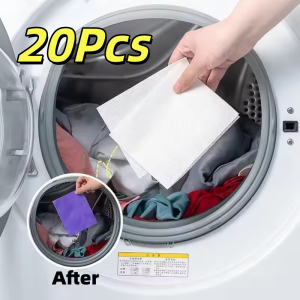 Buy 10 get 10 Anti-staining Dyeing Laundry Tablet Laundry Paper Clothes Sheets Anti-String Color Absorption Home Washing Accessories