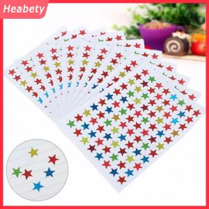Heabety 880 Miếng dán hình ngôi sao nhãn cho học sinh trẻ em Đồ thủ công tự làm phần thưởng giáo viên