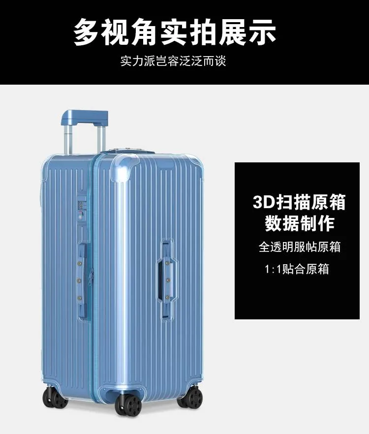 For Rimowa Essential Protective Cover Transparent Luggage Trolley