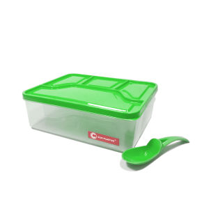 Lunch Box Narita Clio / Tempat Bekal free sendok dan sekat empat / Lunch Box food grade