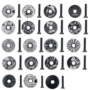 Bicycles Stem Top Cap Cycling Gear Headset Top Cap Alloy Cover for MTB Biking Front Fork Gear Mountain Bike Parts Accs