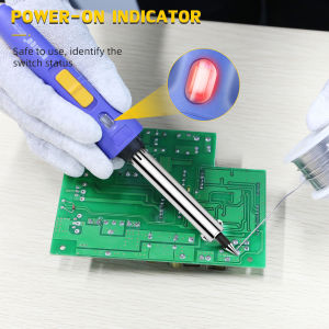 【Ready Stock】 60W Soldering Iron Welding Solder Rework Station Heat Pencil Tips Repair Tool Adjustable Temperature With Indicator Light