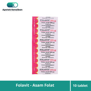 Folavit 400 Strip Suplemen Kehamilan Asam Folat / Suplemen Promil