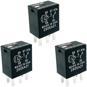 3-Pack G8V-RH-1C7T-R-DC12 Relays 12VDC 35A 5-Pin Multi-Functional OEM Relay Compatible for Some Chevrolet Cadillac Jeep Dodge and Seadoo Vehicles