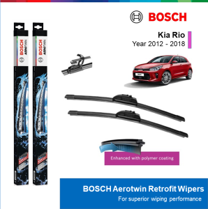 BỘ GẠT MƯA BOSCH AEROTWIN 26" & 16": KIA RIO ĐỜI XE 2012 ĐẾN 2018