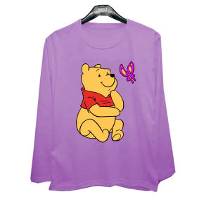 Atasan Oversize Panjang Bear Kupu Kaos Tangan Panjang 3XL 4XL 5XL 6XL