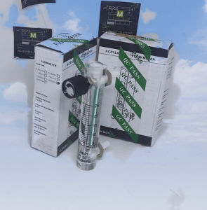 ms7 Rotameter Flow Meter Udara Oksigen 2.5 - 25 LpM flowmeter rota meter