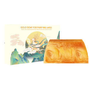 Handmade essential oil soap [Plant essence] Bath and facial cleanser 24K gold soap Soap Cleaning soa