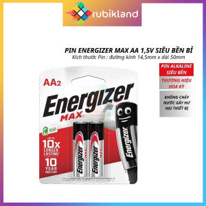 [Energizer] Pin Tiểu AA Energizer MAX E91 Alkaline Pin 2A Bao Bì Mới Xài Lâu Bền Lắp Đồ Chơi Remote