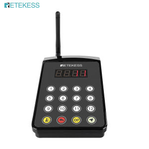 Retekess TD154 Restaurant Pager System Kitchen Paging Waiter SystemA Chef Paging Waiters Transmitter5 Watch Receiver for RestaurantKitchenClinicBar