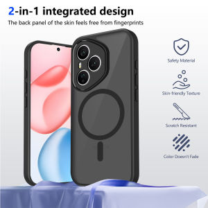 Cho Honor 400 Pro Lite thông minh X9C 5g Matte từ trường vỏ chống xước mờ vỏ điện thoại chống sốc cứng bảo vệ nhựa chống bám vân tay bìa sau