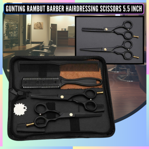 FAST DELIVERY Biutte.co Gunting Rambut 1 Set Lengkap Barbershop dan Salon Profesional 5.5 Inch 2 PCS