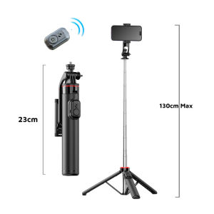 TELESIN Fun Shot Mag-netic Phone Selfie Grip 2MFI Certifiedwith Detachable Remote ShutterRechargeable Phone Camera Handle for VlogFill LightMini Tripod Option