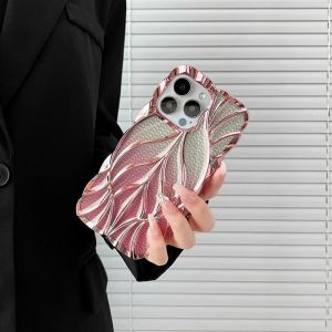 Case Glitter Leaf HC 310 For iPhone 11 | 11 Pro | 11 Pro Max | 12 | 12 Pro | 12 Pro Max | 13 | 13 Pro | 13 Pro Max | 14 | 14 Pro | 14 Pro Max | 15 | 15 Pro | 15 Pro Max