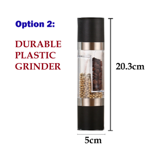 Dual Way Coarse Fine Adjust Salt Pepper Grinder Pengisar Lada Hitam Stainless Steel Manual Grinder 胡椒研磨器