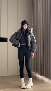 Shark Pants Fleece-Lined Womens Outer Wear Non-Slip Autumn Winter Thickened Barbie Pants Thick Style Tummy Control Yoga Pants No Embarrassing Lines