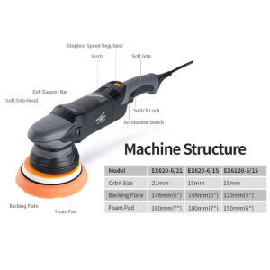 ShineMate EX620 Dual Action Orbital Polisher