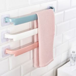 Wall Mounted Self Adhesive Bathroom Toilet Towel/Tuala Rod Bar Hanger Rack