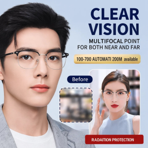 Automatic Zoom Blue Light Blocking Reading Glasses Progressive Multi Focus Presbyopia Glasses Easy to Look Far and Near