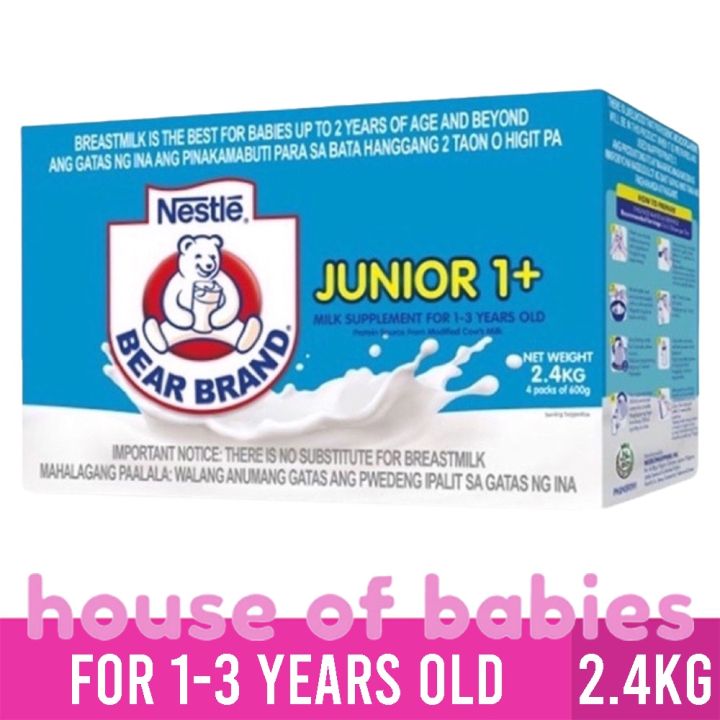 BEAR BRAND Junior 2.4kg 1-3 Years Old Milk Supplement