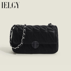 IELGY Messenger small square bag female rhombus chain soft leather commuter all-match shoulder bag
