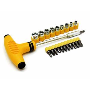 Obeng set Kunci Set Multifungsi Kunci Shock Obeng Palu T Obeng T Five Star Socket & Bits Set | Obeng & Kunci T