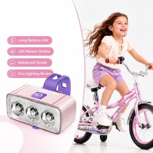 HETU070703. Rechargeable Cycling Warning Light 3 LED Beads Warning Flash Mode LED Bicycle Light Practical Ultra Bright Rechargeable Bike Lamp Outdoor Cycling