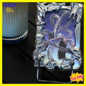 XINGK Original Design Electroplate Plasitic Frame Kpop Idol Photocard Holder Creative 3 Inch Photo Card Holder Photo Sleeve