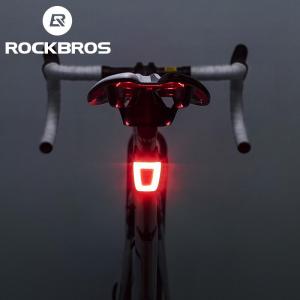 ROCKBROS Bicycle & Helmet Taillight Waterproof USB Rechargeable Riding Warning Safety Cycling Rear Light