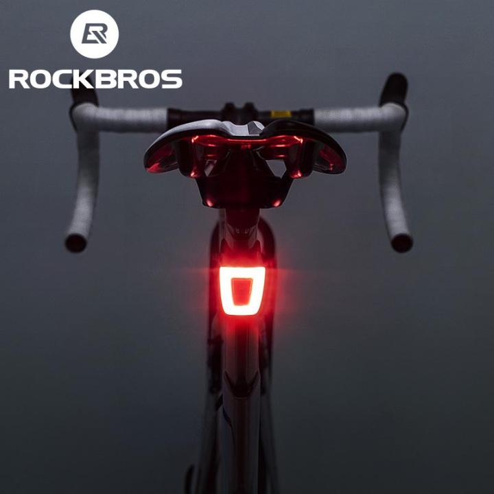 USB Rechargeable LED Bike Tail Light - Multicolor, Waterproof, 5 LED, Flashing Modes For Bicycle Safety