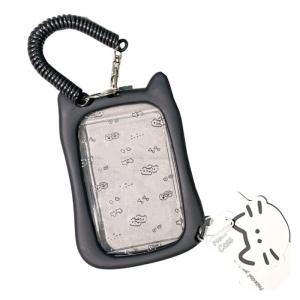 Lovely Card Cover Credit Card Case Protective Sleeve Photocard Holders Cats Ear Bus Card Protector Keychain Pendant