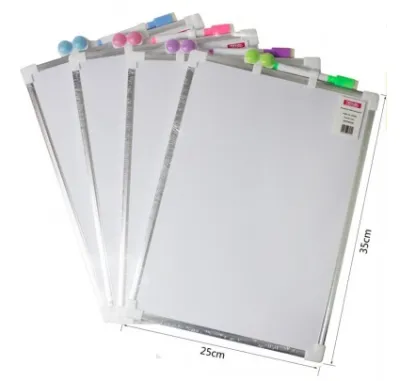Kidario Double Side Magnetic White Board / Whiteboard (A4 / B4 / A3)