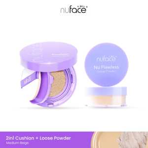 Nuface PAKET 2IN1 NUFACE Flawless Serum Cushion & Nu Flawless Loose Powder Package