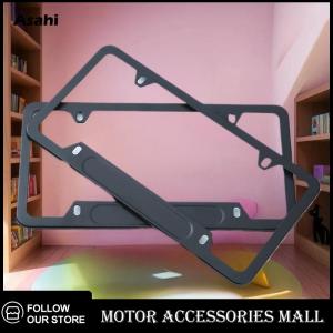 💖💓【Special price】💖💓Asahi Motor ตัวยึดป้ายทะเบียนลายคาร์บอนไฟเบอร์ทนทาน1 2ชิ้นตัวยึดป้ายทะเบียนรถสำหรับรถยนต์