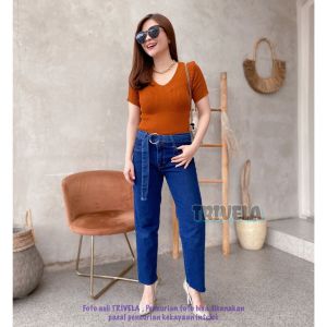 Tolly - CLEA BOYFIE / BOYFRIEND IKAT PINGGANG / CLEA LIGHT UNFINISHED BOYFIE FREE BELT