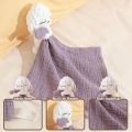 Kompang Bayi Mewah dan Set Anak Patung Lembut – Mainan Kait Buatan Tangan untuk Bayi Baru Lahir, Kompang Arnab Mewah Lembut untuk Bayi, Selimut Anak Patung – Mainan Pertama yang Sesuai untuk Bayi Perempuan 0-6 Bulan. 