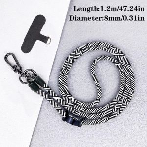 COD Phone Lanyard 120cm Length Crossbody Straps Anti-lost Mobile Phone Accessories with a Patch