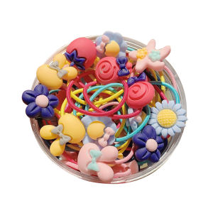 กระปุก ยางรัดผม 30/50ชิ้น น่ารัก สีสดใส ยางมัดผม ผู้หญิง