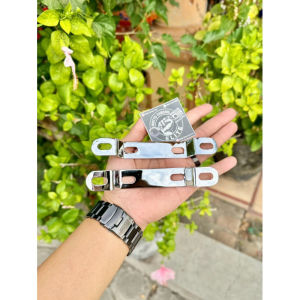 Bracket CHROME Breket Dudukan Plat Nomor Depan Yamaha F1ZR FIZR F1Z FIZ R Force 1 Alfa Crypton Champ Vega O