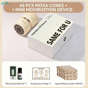 [OKLIFE. SG]Home Body Relax Moxibustion Gua Sha Massager Portable Bian Stone Instrument with EMS Red Light Vition