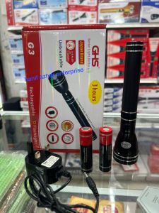 Torch Light GHS Original G-3 DC-70 Max DC-C1 Long Range Rechargeable Battery