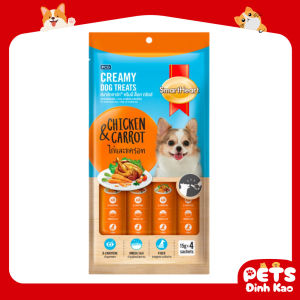 Súp Thưởng Dinh Dưỡng Cho Chó Smartheart Creamy Dog Treats 4 Vị