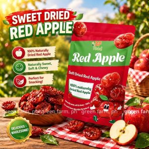 No Added Sugar Dried Red Apple 1KG | Xinjiang Apple Snack | Healthy Fruit Snack Soft Chewy
