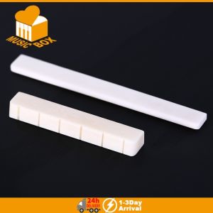 1Set 6 String Bone Classical Guitar Bridge Saddle And Nut White Bone Bridge Replacement Parts