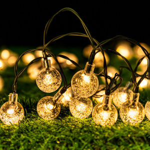 5M 20LED Solar Christmas Light Outdoor Waterproof Garden Bulbs Droplet String Lights Decorations Christmas Lights Solar Power Sale Brithday Party Decoration