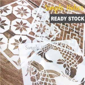 Bread Stencil / Cake Stencil / Food Template Stencil / Cake Decorating / Bread Decorating / Flower Pattern Stencil Mold