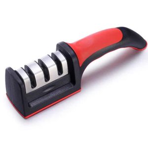 Dụng cụ mài dao kéo 3 rãnh 3 cấp độ có tay cầm tiện dụng sắc bén tiện lợi