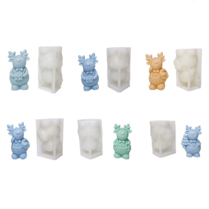 Sturdy Grade Silicone Making Mould With Christmas Tree and Reindeer Designs